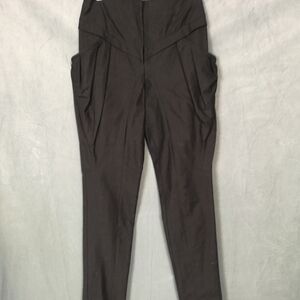 00S vintage designer avant garde high waist slim pants